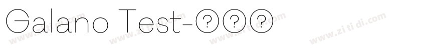 Galano Test字体转换